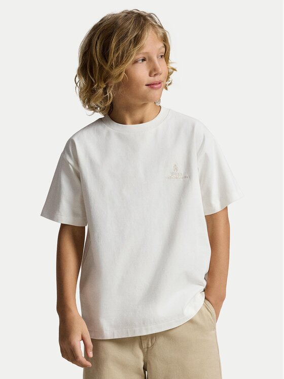 Polo Ralph Lauren Tricou 323A12286004 Écru Oversize