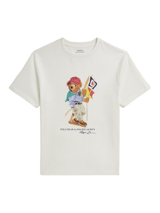 Polo Ralph Lauren Tricou 323A12428001 Écru Regular Fit