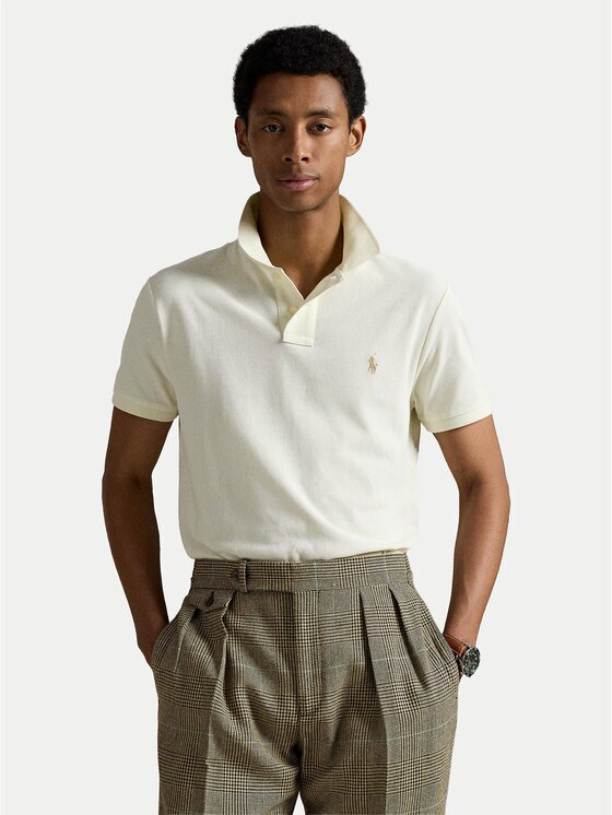 Polo Ralph Lauren Tricou polo 710534735420 Écru Regular Fit