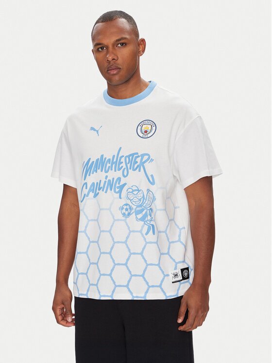 Puma Tricou CWC Hoops x Man City 631695 Regular Fit