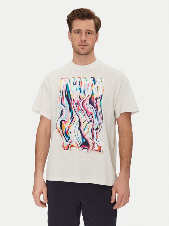 Puma Tricou Stewie Limitless 630527 Écru Relaxed Fit