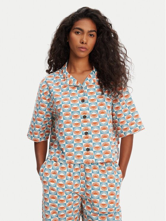 Quiksilver Cămașă Dad Crop Fit EQWWT03144 Relaxed Fit