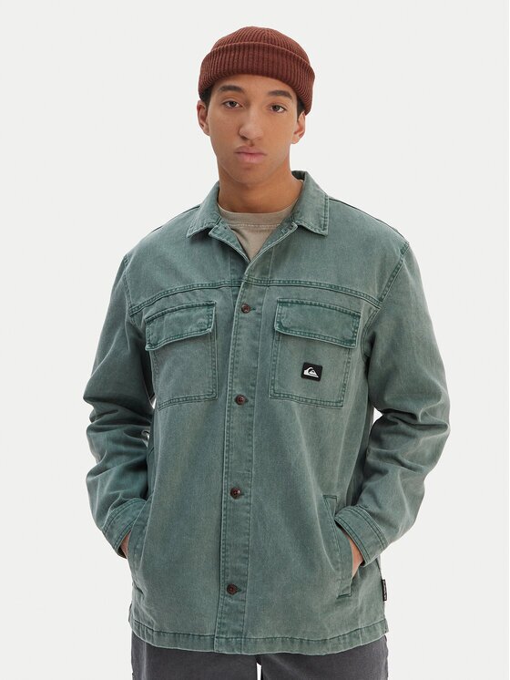 Quiksilver cămașă de blugi Mohab Washed Twill EQYWT04654 Oversize