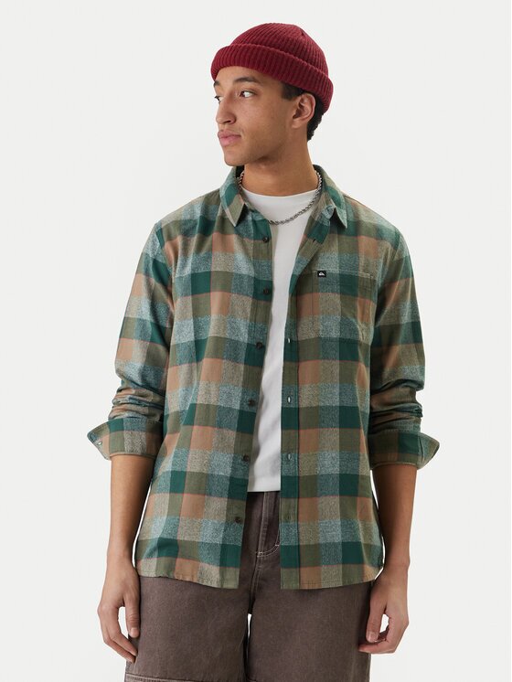 Quiksilver Cămașă Motherfly Plaid EQYWT04642 Regular Fit