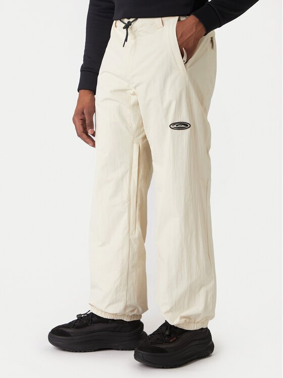 Quiksilver Pantaloni pentru snowboard Snow Down EQYTP03233 Écru Relaxed Fit