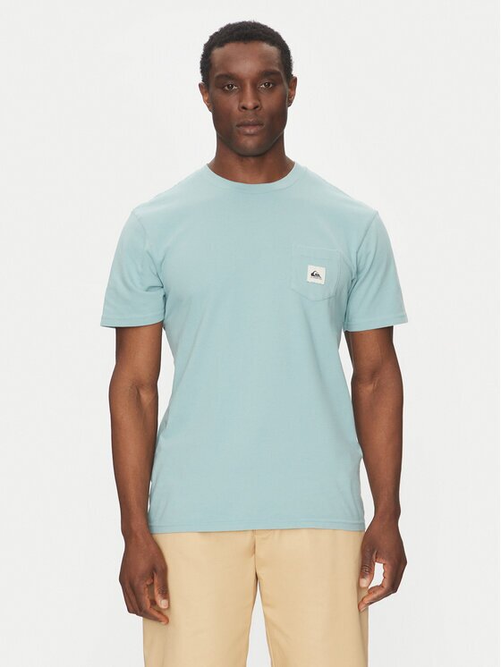 Quiksilver Tricou EQYZT08062 Albastru celest Regular Fit