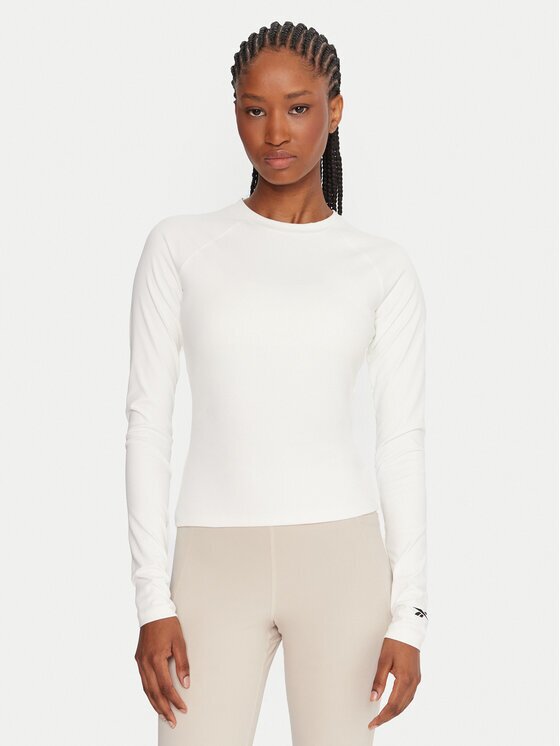 Reebok Tricou tehnic X Ewa Chodakowska RK25316CCW Écru Slim Fit
