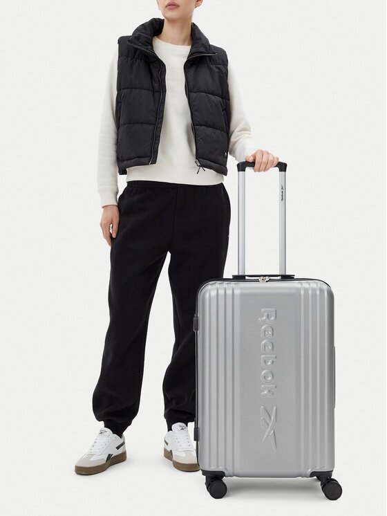 Reebok Valiză medie CEOWB-RBK-WAL-003-07-CCC-M Argintiu