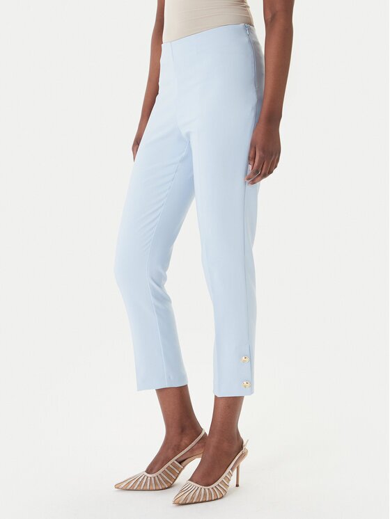 Rinascimento Pantaloni din material CFC0128641003 Albastru celest Slim Fit