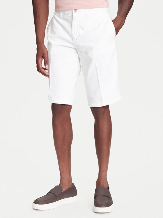 Robe Di Kappa Pantalon scurți din material Oris 600BTI0 Écru Slim Fit