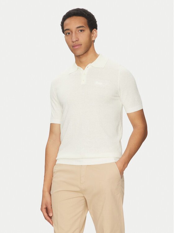 Robe Di Kappa Tricou polo Robe Giovani 65121IW Écru Regular Fit