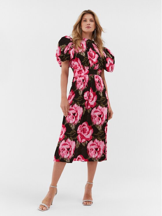 ROTATE Rochie tricotată Jacquard Bell Maxi 1112452840 Regular Fit