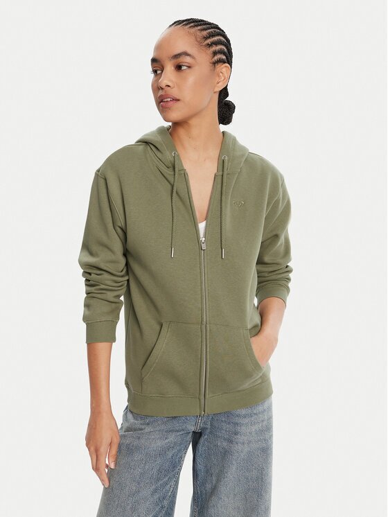 Roxy Bluză Surf Stoked Zipped Brushed ERJFT05022 Regular Fit