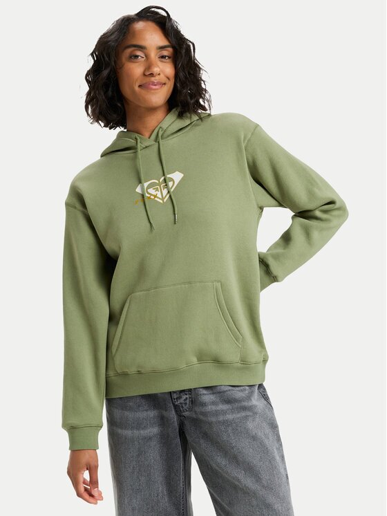 Roxy Bluză Vl Surf Stoked Hoodie Brushed ERJFT05028 Regular Fit