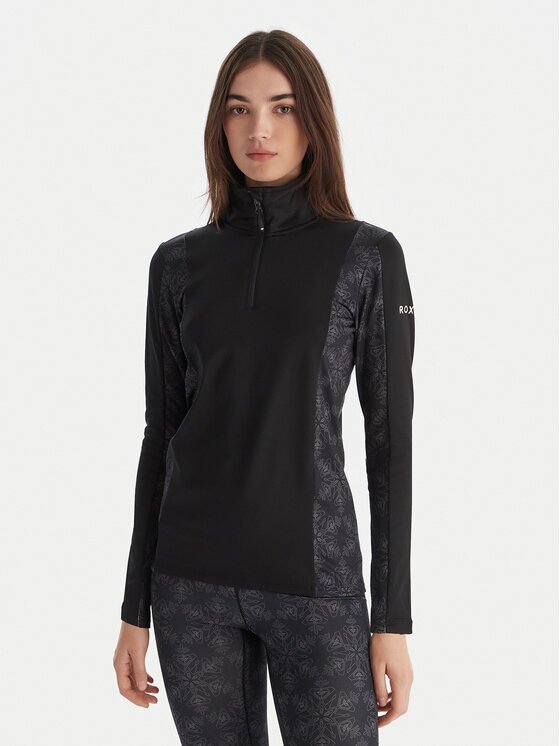 Roxy Lenjerie de corp termoactivă partea de sus Daybreak Brushed Half Zip ERJLW03054 Slim Fit