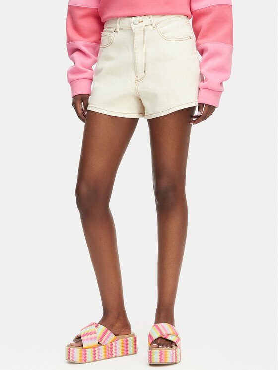 Roxy Pantaloni scurți de blugi Chlo Natural ERJDS03323 Regular Fit