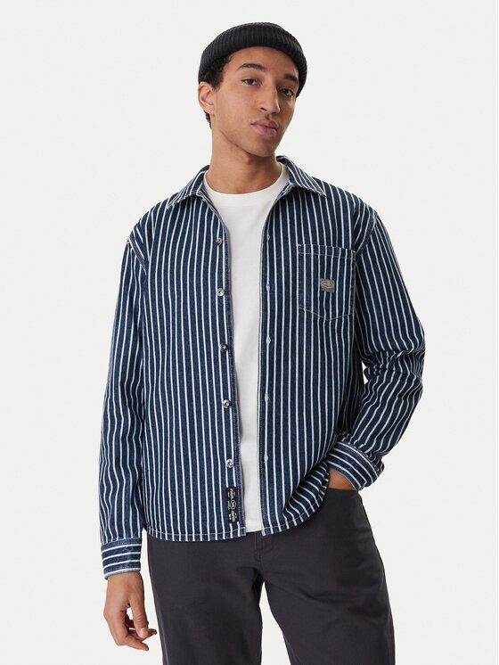 RVCA cămașă de blugi Dayshift Hickory 23A053511 Regular Fit