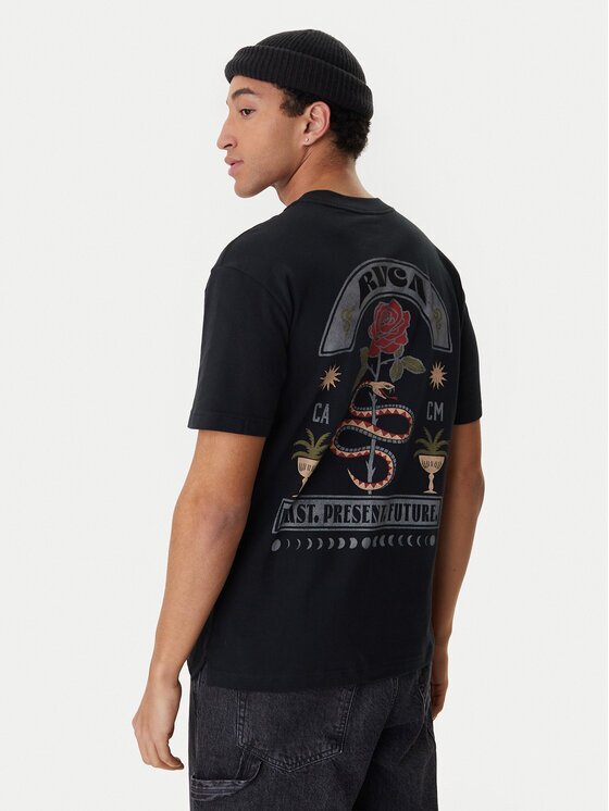 RVCA Tricou Roses Poster EVYZT00281 Regular Fit