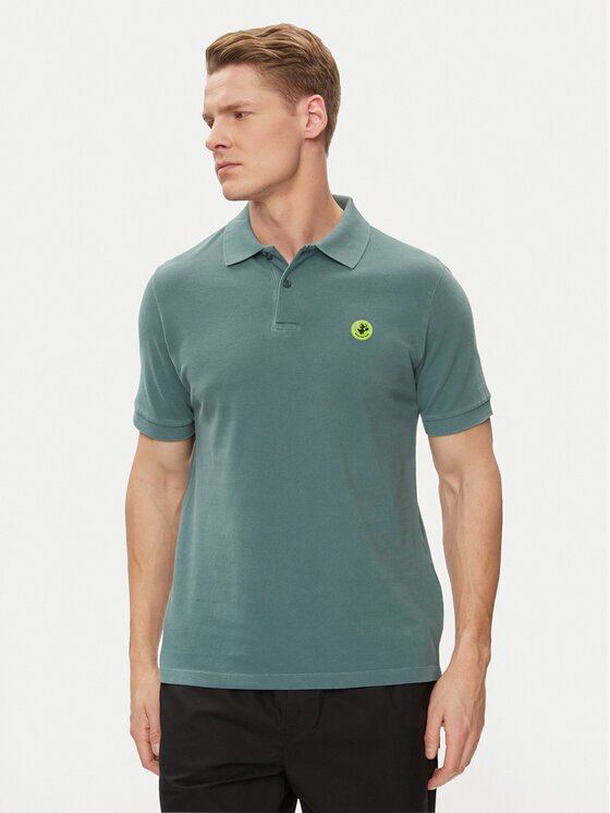 Save The Duck Tricou polo Ovidio DR1213M-BATE18 Regular Fit