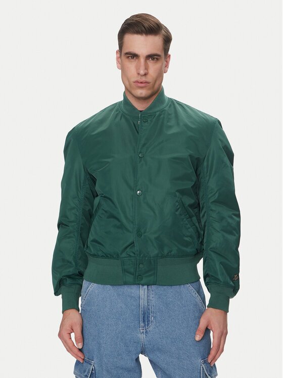 Schott NYC Geacă bomber Sporting Verde Oversize