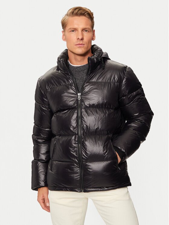 Schott NYC Geacă de iarnă COLUMBUSX Negru Regular Fit