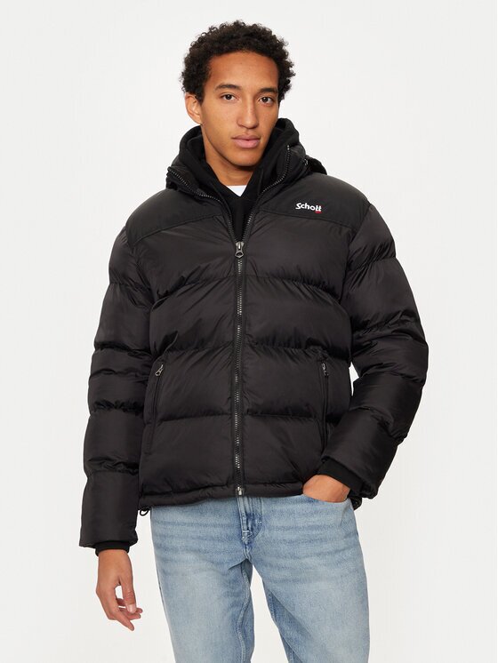 Schott NYC Geacă de iarnă UTAH Negru Regular Fit