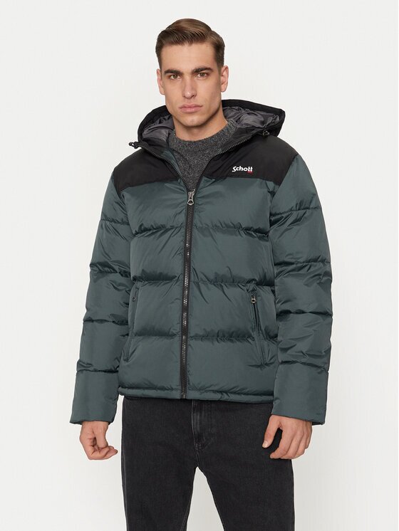 Schott NYC Geacă de iarnă UTAH2 Verde Regular Fit