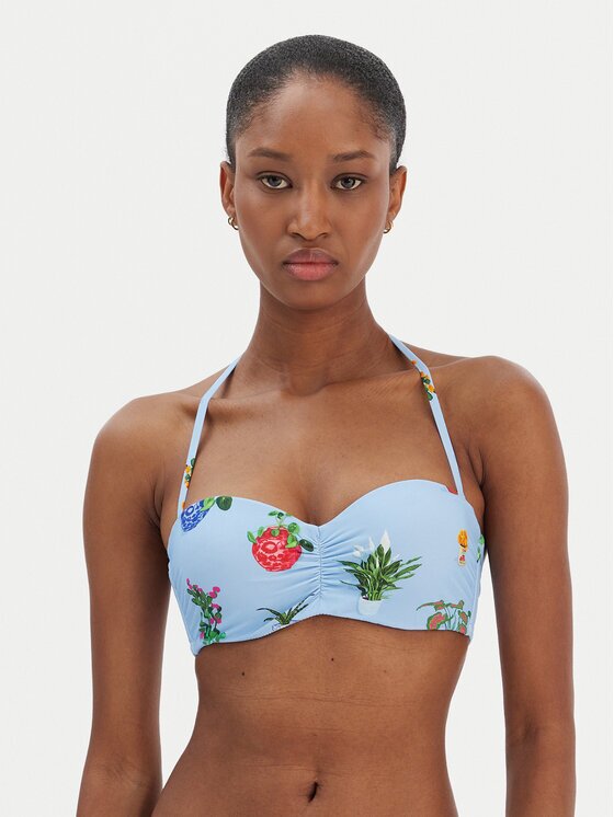 Seafolly Bikini partea de sus Playa Bonita 30574-287 Albastru celest