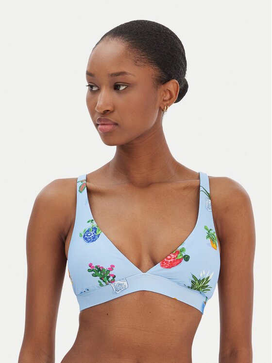 Seafolly Bikini partea de sus Playa Bonita 31569MF287 Albastru celest