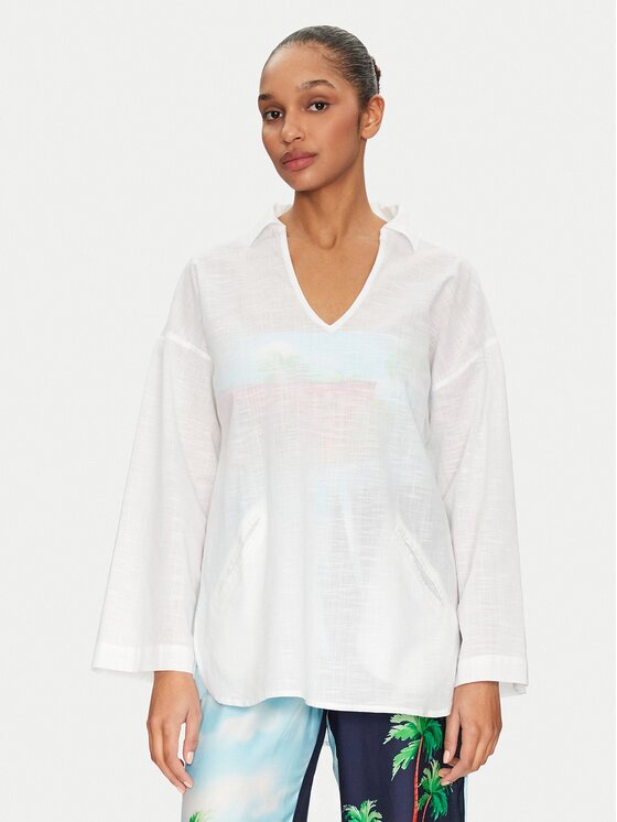 Seafolly Tunică Longline 55434-TO Relaxed Fit