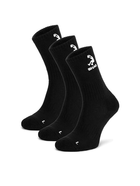 SHAQ Șosete lungi AS_SHQ_H_001W_SS25 (3-PACK)
