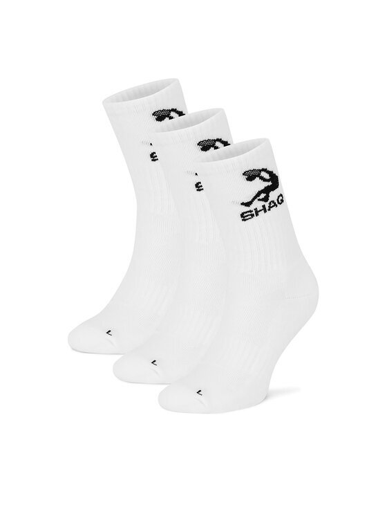 SHAQ Șosete lungi SHQ-MB-003-AW24 Alb