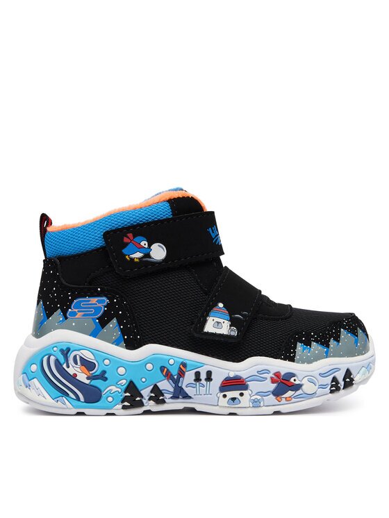 Skechers Cizme de zăpadă Play Scene - Frosty Pals 407319N/BKMT