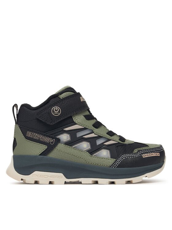 Skechers Ghete S-Lights Waterproof: Storm Blazer - Glow Trail 406381L/BKOL