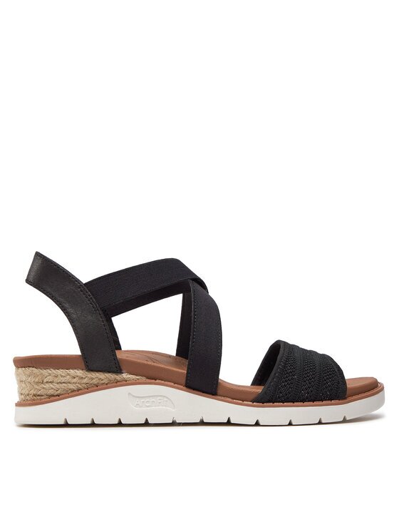 Skechers Sandale Bobs Arch Fit Beach Kiss Boho Beyond 114013/BLK