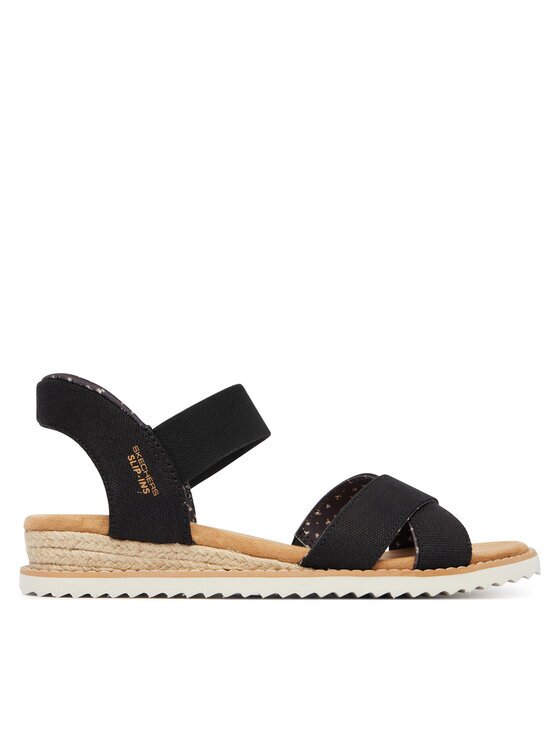 Skechers Sandale BOBS Desert Kiss - Golden Lily 114418/BLK