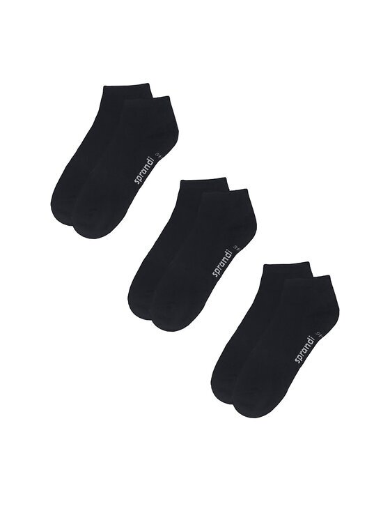 Sprandi Șosete scurte 0MB-002-AW23 (3-pack) Negru