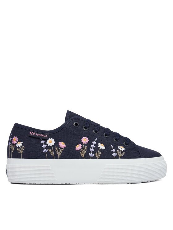 Superga Teniși 3740 Platform Flower Embroidery Leggera S5138TW