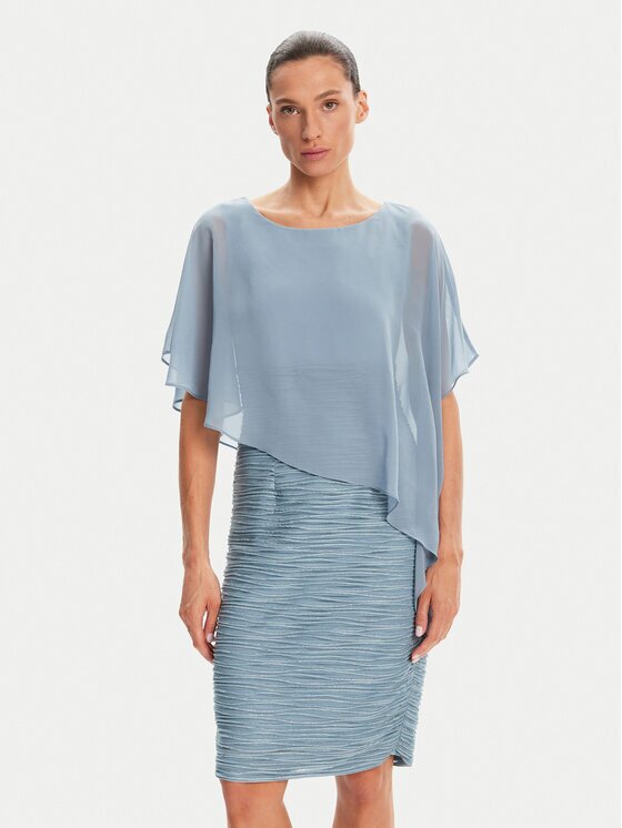 SWING Rochie cocktail 50004700 Albastru celest Regular Fit
