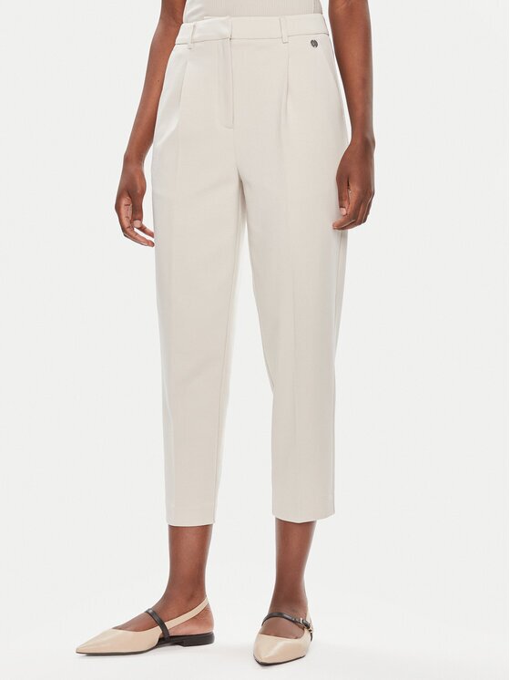 Tamaris Apparel Pantaloni chino Comiso TAW0499 Écru Regular Fit