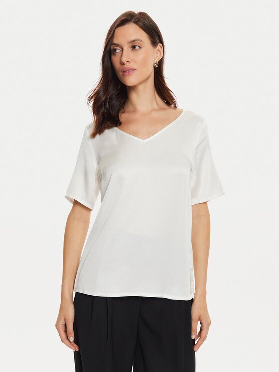 Tatuum Bluză Mekonga T2416.044B Écru Regular Fit