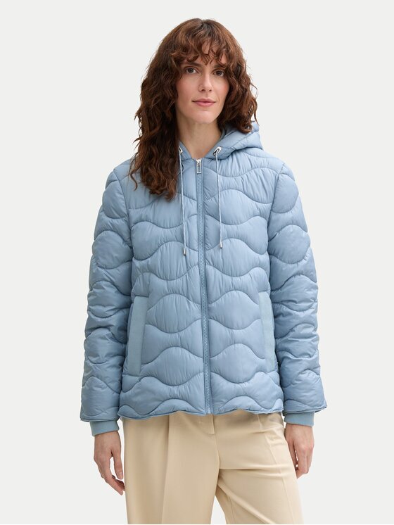 Tom Tailor Geacă din puf 1044399 Albastru celest Regular Fit