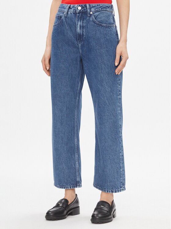 Tommy Hilfiger Blugi Loose Straight Rw Lea WW0WW40637 Loose Leg