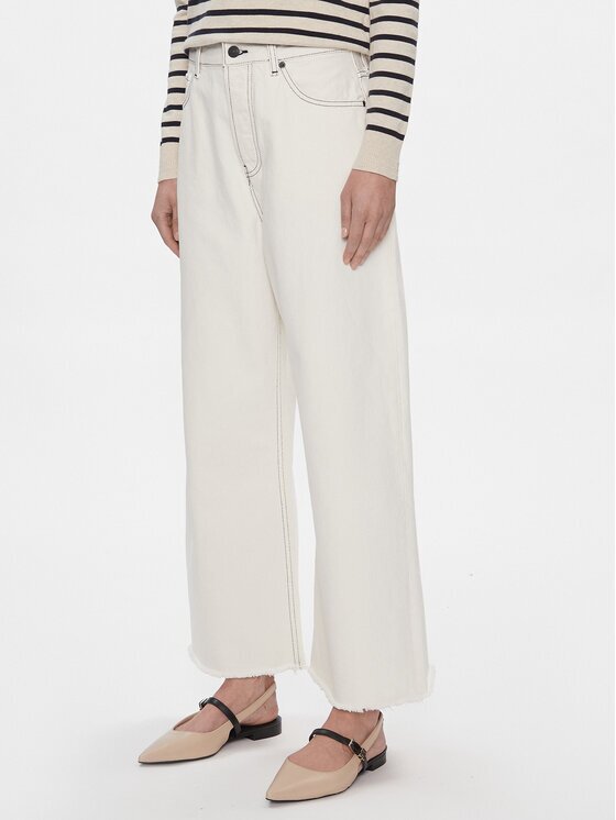 Tommy Hilfiger Blugi WW0WW40643 Écru Slouchy Fit