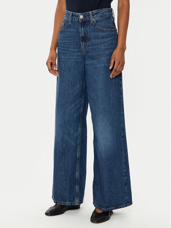 Tommy Hilfiger Blugi WW0WW43712 Wide Leg