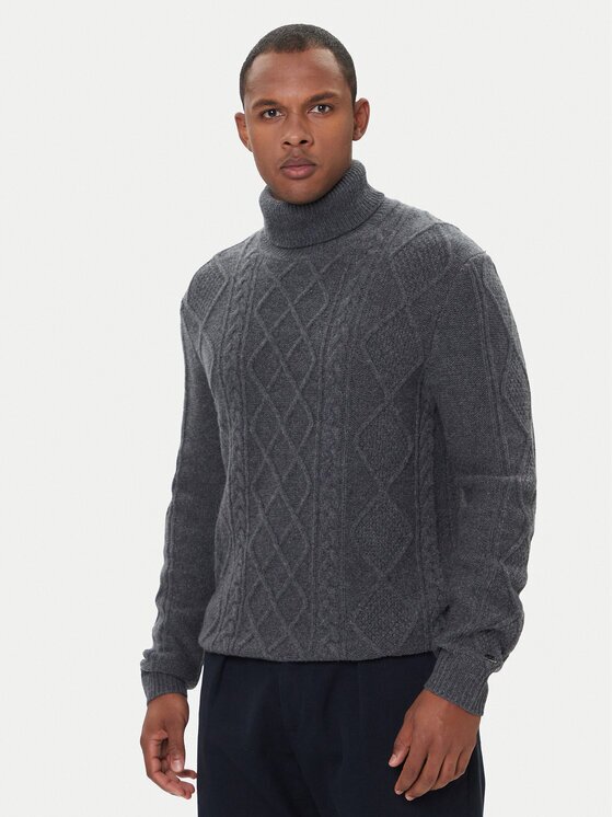 Tommy Hilfiger Bluză cu gât MW0MW40914 Regular Fit