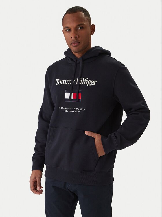 Tommy Hilfiger Bluză Embro Flag MW0MW42735 Regular Fit