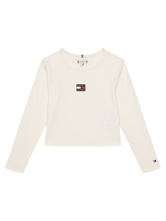Tommy Hilfiger Bluză KG0KG09065 D Écru Regular Fit