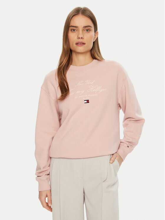 Tommy Hilfiger Bluză Modern Script WW0WW43844 Regular Fit