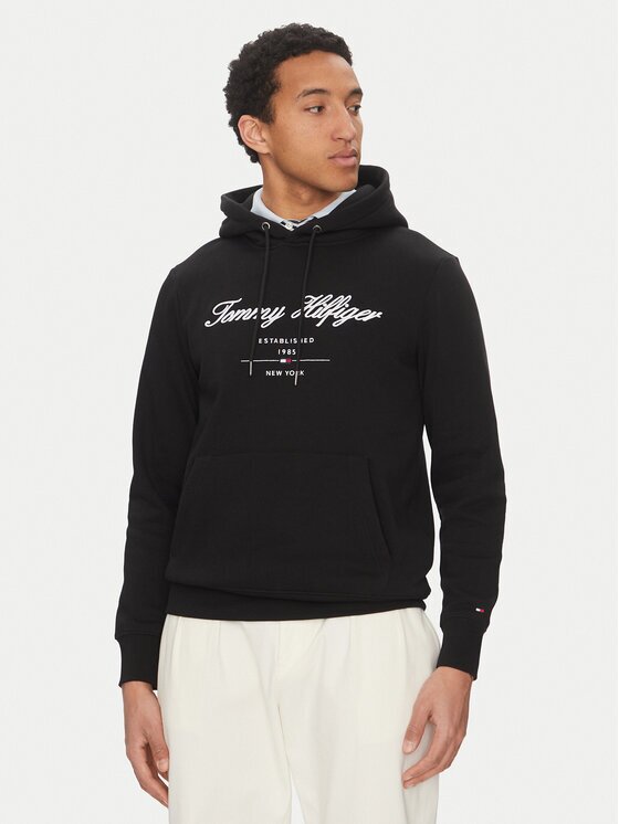 Tommy Hilfiger Bluză Script Logo MW0MW33631 Regular Fit